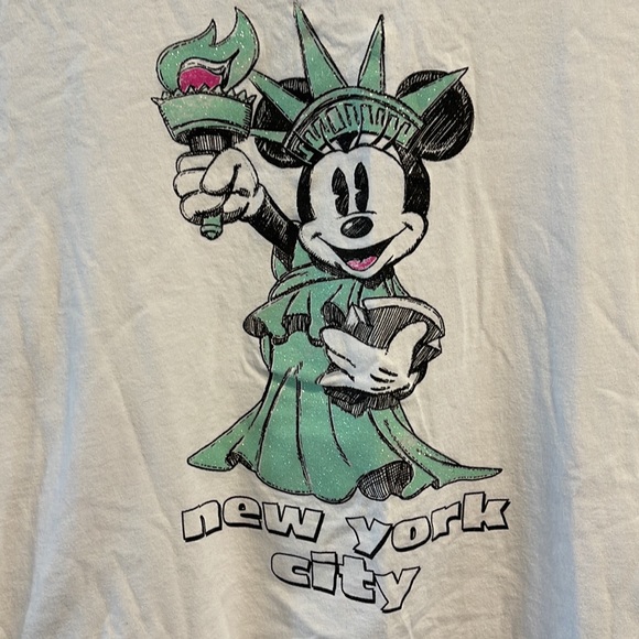 Disney Minnie Mouse New York City Tshirt 100% organic cotton XXL - Picture 2 of 4